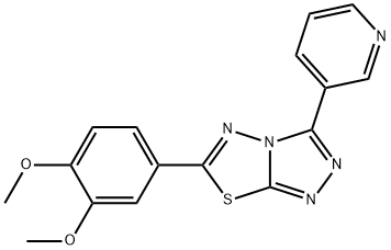 690228-91-2 6-(3,4-dimethoxyphenyl)-3-(3-pyridinyl)[1,2,4]triazolo[3,4-b][1,3,4]thiadiazole