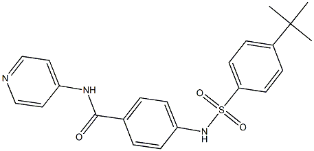 4-{[(4-tert-butylphenyl)sulfonyl]amino}-N-(4-pyridinyl)benzamide,690245-21-7,结构式