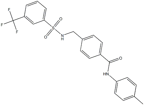 690245-22-8 N-(4-methylphenyl)-4-[({[3-(trifluoromethyl)phenyl]sulfonyl}amino)methyl]benzamide