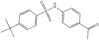 N-(4-acetylphenyl)-4-tert-butylbenzenesulfonamide Structure