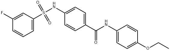 690643-42-6 N-(4-ethoxyphenyl)-4-{[(3-fluorophenyl)sulfonyl]amino}benzamide