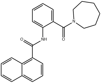 N-[2-(1-azepanylcarbonyl)phenyl]-1-naphthamide Structure