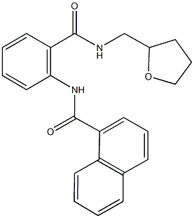 690684-72-1 N-(2-{[(tetrahydro-2-furanylmethyl)amino]carbonyl}phenyl)-1-naphthamide