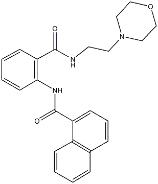 690684-74-3 N-[2-({[2-(4-morpholinyl)ethyl]amino}carbonyl)phenyl]-1-naphthamide