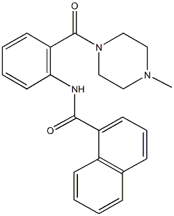 690684-81-2 N-{2-[(4-methyl-1-piperazinyl)carbonyl]phenyl}-1-naphthamide