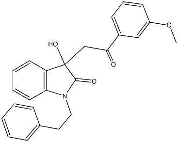 690697-79-1 3-hydroxy-3-[2-(3-methoxyphenyl)-2-oxoethyl]-1-(2-phenylethyl)-1,3-dihydro-2H-indol-2-one