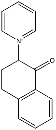 1-(1-oxo-1,2,3,4-tetrahydro-2-naphthalenyl)pyridinium Struktur
