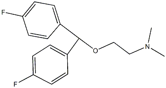 2-[bis(4-fluorophenyl)methoxy]-N,N-dimethylethanamine Structure