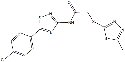 690961-34-3 N-[5-(4-chlorophenyl)-1,2,4-thiadiazol-3-yl]-2-[(5-methyl-1,3,4-thiadiazol-2-yl)sulfanyl]acetamide