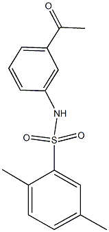 N-(3-acetylphenyl)-2,5-dimethylbenzenesulfonamide Structure