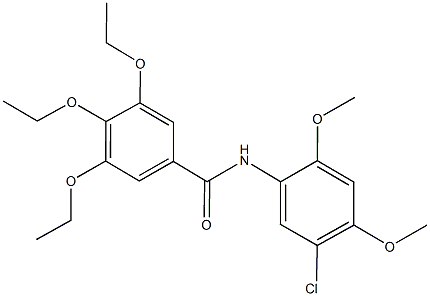 N-(5-chloro-2,4-dimethoxyphenyl)-3,4,5-triethoxybenzamide Structure