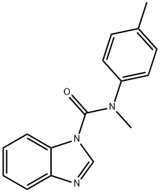 N-methyl-N-(4-methylphenyl)-1H-benzimidazole-1-carboxamide 化学構造式