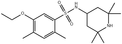 5-ethoxy-2,4-dimethyl-N-(2,2,6,6-tetramethyl-4-piperidinyl)benzenesulfonamide Structure