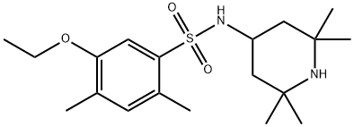 5-ethoxy-2,4-dimethyl-N-(2,2,6,6-tetramethyl-4-piperidinyl)benzenesulfonamide|