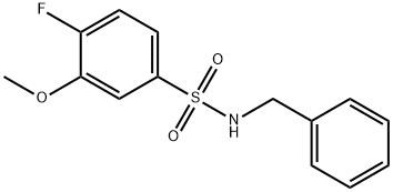 N-benzyl-4-fluoro-3-methoxybenzenesulfonamide Structure