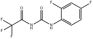 N-(2,4-difluorophenyl)-N'-(trifluoroacetyl)urea 结构式
