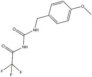 N-(4-methoxybenzyl)-N'-(trifluoroacetyl)urea,691382-59-9,结构式