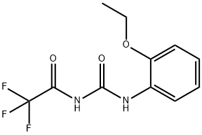 N-(2-ethoxyphenyl)-N'-(trifluoroacetyl)urea Struktur