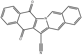 5,14-dioxo-5,14-dihydrobenzo[5,6]indolo[1,2-b]isoquinoline-13-carbonitrile,691388-36-0,结构式