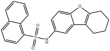 N-(6,7,8,9-tetrahydrodibenzo[b,d]furan-2-yl)-1-naphthalenesulfonamide Structure