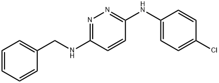 N-benzyl-N-[6-(4-chloroanilino)-3-pyridazinyl]amine,691392-71-9,结构式