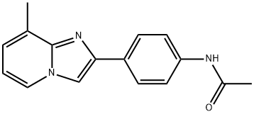 N-[4-(8-methylimidazo[1,2-a]pyridin-2-yl)phenyl]acetamide Structure