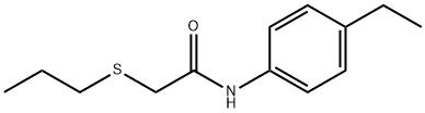 N-(4-ethylphenyl)-2-(propylsulfanyl)acetamide Structure