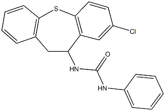 N-(8-chloro-10,11-dihydrodibenzo[b,f]thiepin-10-yl)-N'-phenylurea Structure