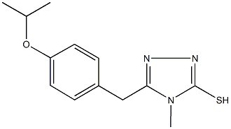 5-(4-isopropoxybenzyl)-4-methyl-4H-1,2,4-triazole-3-thiol Structure