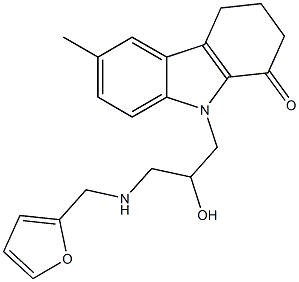 9-{3-[(2-furylmethyl)amino]-2-hydroxypropyl}-6-methyl-2,3,4,9-tetrahydro-1H-carbazol-1-one|