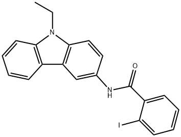 N-(9-ethyl-9H-carbazol-3-yl)-2-iodobenzamide Struktur