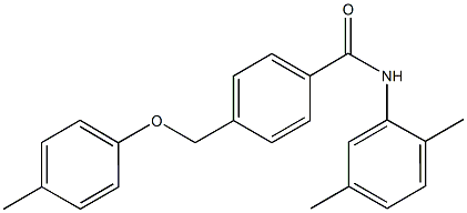 N-(2,5-dimethylphenyl)-4-[(4-methylphenoxy)methyl]benzamide 结构式