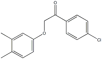 1-(4-chlorophenyl)-2-(3,4-dimethylphenoxy)ethanone,692285-80-6,结构式