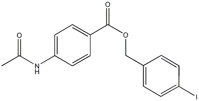 4-iodobenzyl 4-(acetylamino)benzoate,692286-04-7,结构式