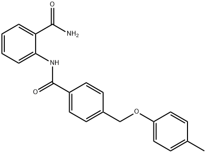 2-({4-[(4-methylphenoxy)methyl]benzoyl}amino)benzamide Structure