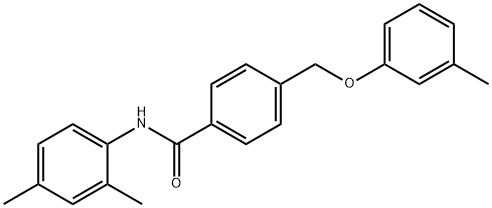 N-(2,4-dimethylphenyl)-4-[(3-methylphenoxy)methyl]benzamide Structure