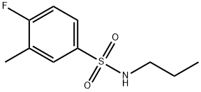 4-fluoro-3-methyl-N-propylbenzenesulfonamide Structure