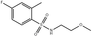 4-fluoro-N-(2-methoxyethyl)-2-methylbenzenesulfonamide|