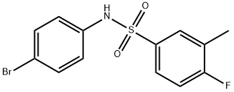 N-(4-bromophenyl)-4-fluoro-3-methylbenzenesulfonamide Struktur