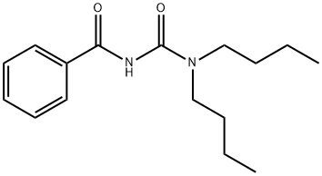 N'-benzoyl-N,N-dibutylurea Struktur