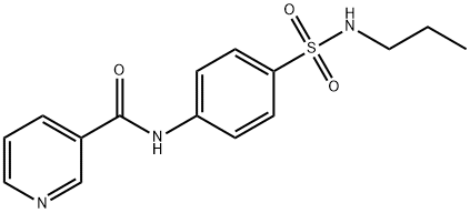 N-{4-[(propylamino)sulfonyl]phenyl}nicotinamide 结构式