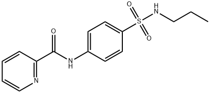 N-{4-[(propylamino)sulfonyl]phenyl}-2-pyridinecarboxamide Structure