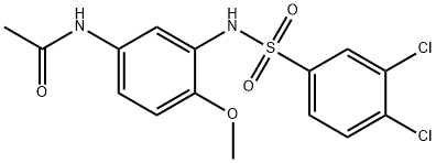 N-(3-{[(3,4-dichlorophenyl)sulfonyl]amino}-4-methoxyphenyl)acetamide Structure