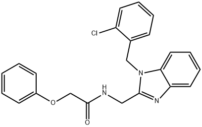 692747-03-8 N-{[1-(2-chlorobenzyl)-1H-benzimidazol-2-yl]methyl}-2-phenoxyacetamide