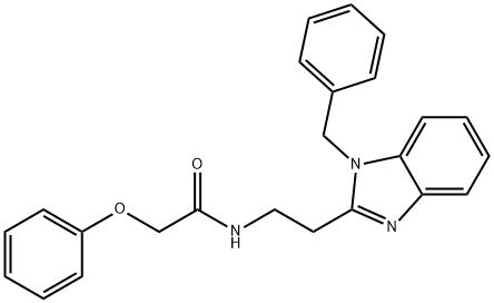 N-[2-(1-benzyl-1H-benzimidazol-2-yl)ethyl]-2-phenoxyacetamide Structure