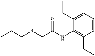 N-(2,6-diethylphenyl)-2-(propylsulfanyl)acetamide Structure