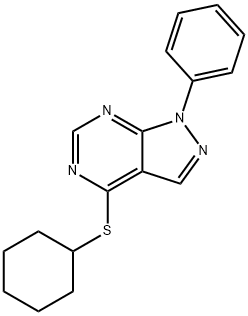 692762-59-7 cyclohexyl 1-phenyl-1H-pyrazolo[3,4-d]pyrimidin-4-yl sulfide