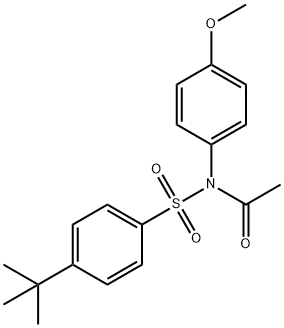 N-acetyl-4-tert-butyl-N-(4-methoxyphenyl)benzenesulfonamide|