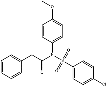 4-chloro-N-(4-methoxyphenyl)-N-(phenylacetyl)benzenesulfonamide Structure