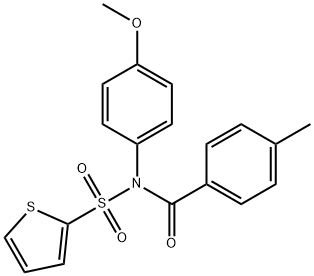 N-(4-methoxyphenyl)-N-(4-methylbenzoyl)-2-thiophenesulfonamide,692763-58-9,结构式